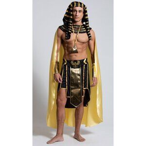 NEW King Of Egypt Costume Mens SZ Large Halloween Party Theatre Retails $56